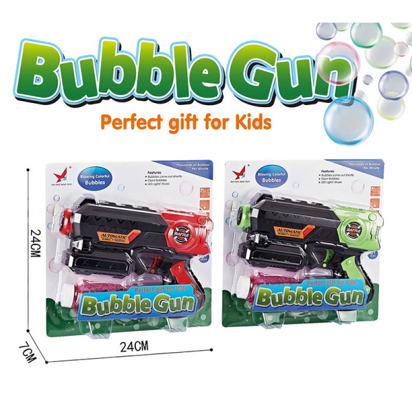 Іграшковий Пістолет стріляє мильними бульбашками зі світлом XH-031 Іграшковий Пістолет стріляє мильними бульбашками зі світлом XH-031