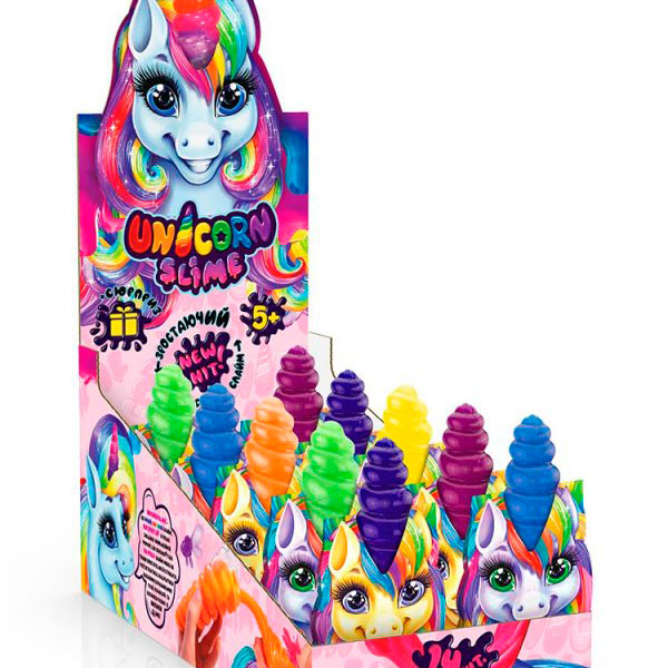 Вязка маса "Unicorn Slime" густий лизун рос. UNS-02-01