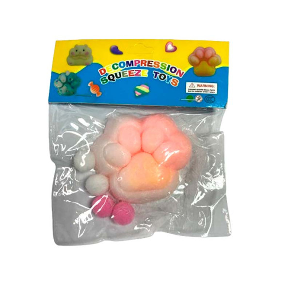 Лапка антистрес біло-персикова st-54 Лапка антистрес біло-персикова st-54