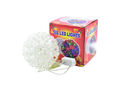 Електрогірлянда LED 50 ламп "Квіткова куля" 60см мультиколір 220В 50Гц NYA170004