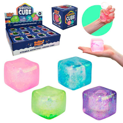 Іграшка-антистрес Squish Cube Мерехтіння з блискітками 5.5см 2520 YD ч