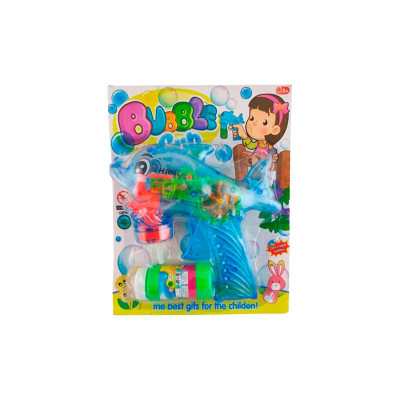 Пістолет з мильними бульбашками механічний на блістері 2види 2568_Blue