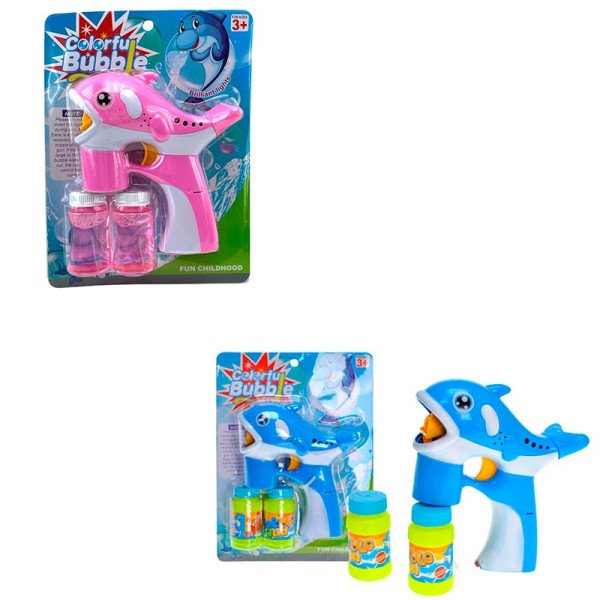 Пістолет "Дельфінчик" з мильними бульбашками на батарейках 9618-4