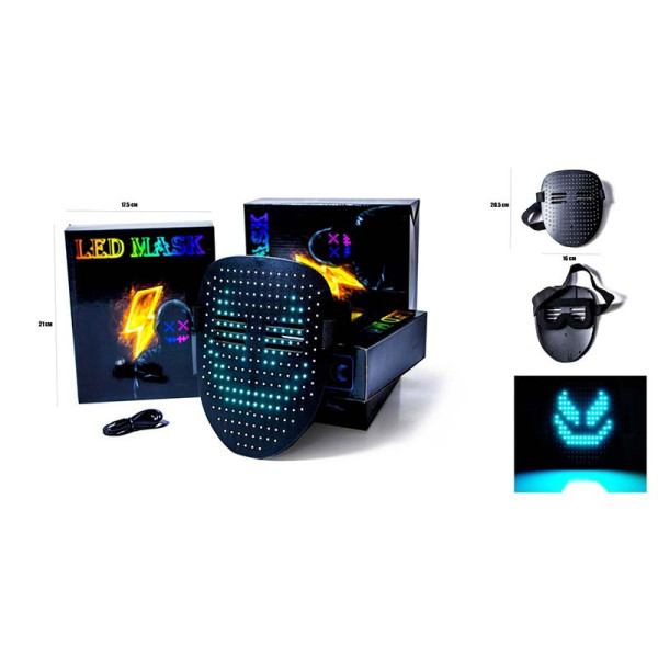 Маска з LED підсвіткою 2000996111498