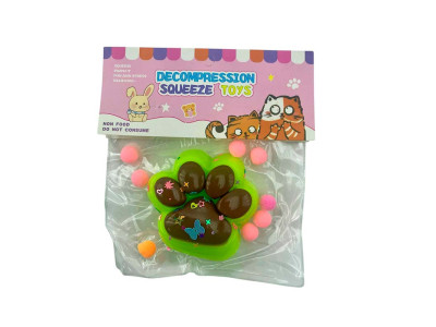 Лапка антистрес жовта з коричневим st-9 Лапка антистрес жовта з коричневим st-9