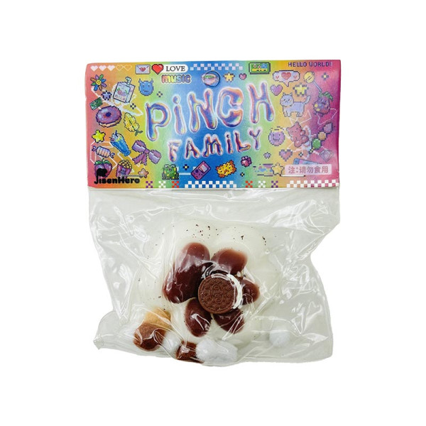 Сквіш Лапка-антистрес біло-коричнева st-71 Сквіш Лапка-антистрес біло-коричнева st-71