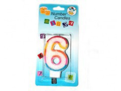 Свічки-цифри №6