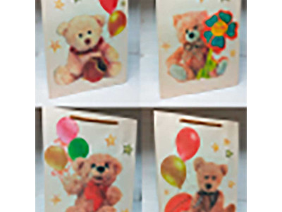 Пакет 28*37*10 "Ведмедики з кульками" (12 шт в пак) 291720