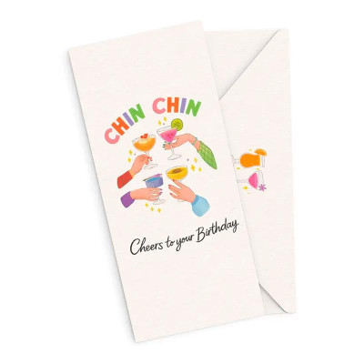 Подарунковий конверт FunMi "Chin Chin" кольоровий 22513