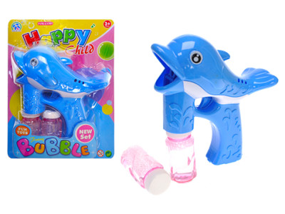 Пістолет з мильними бульбашками "Дельфінчик" на батарейках на блістері 255 6677