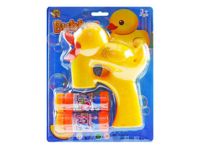 Пістолет із мильними бульбашками Качечка зі світлом і музикою MY151Y-2