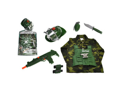 Дитячий костюм військового з каскою та аксесуарами M012A