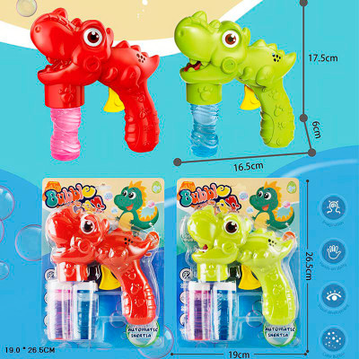 Мильні бульбашки пістолет Динозавр 2 запаски 7772 Мильні бульбашки пістолет Динозавр 2 запаски 7772