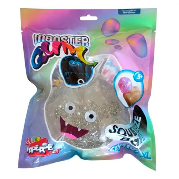 Іграшка-антістрес Monster Gum "Squeeze Ball XL - Crystal" 12 cm (см) 3 в ас 242979