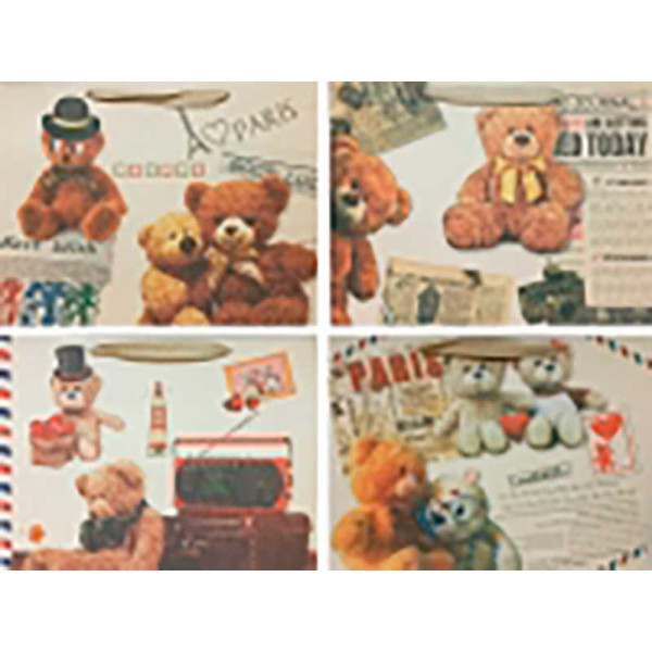 Пакет 31*45*19 "Мандрівні ведмедики" (12 шт в пак) 291742