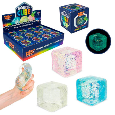 Іграшка-антистрес Squish Cube Glow світиться в темряві 2561 YD ч Іграшка-антистрес Squish Cube Glow світиться в темряві 2561 YD ч