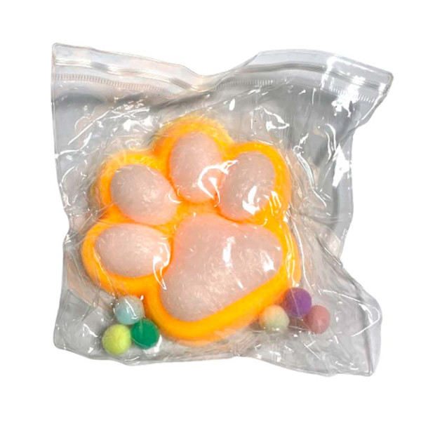 Лапка антистрес жовто-біла stb-11 Лапка антистрес жовто-біла stb-11