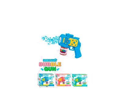 Пістолет з мильними бульбашками на батарейках 666-1_Blue Пістолет з мильними бульбашками на батарейках 666-1_Blue