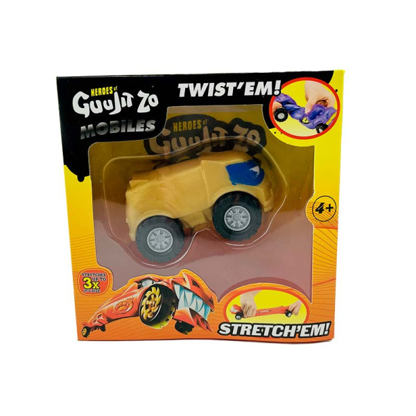 Стретч-антистрес GuujitZu у вигляді машинки C2881_Mask Yellow Стретч-антистрес GuujitZu у вигляді машинки C2881_Mask Yellow