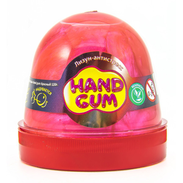 Лизун-антистрес ТМ Mr.Boo Hand gum Червоний 120 г. 80105 Лизун-антистрес ТМ Mr.Boo Hand gum Червоний 120 г. 80105