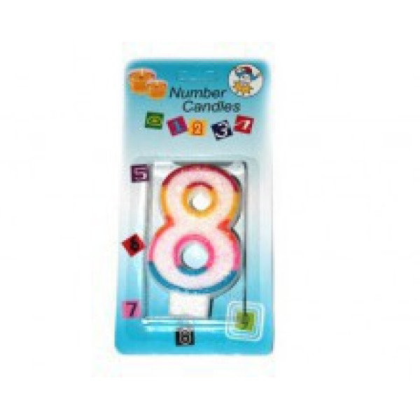 Свічки-цифри №8