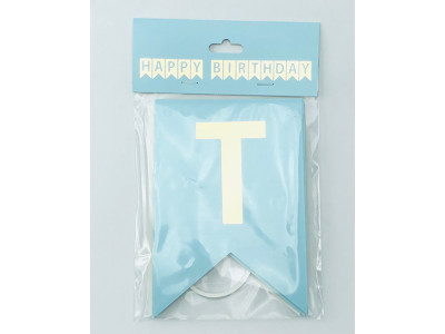 Гірлянда "Happy Birthday" блакитна RI16122004