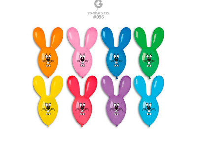 Повітряні кульки латексні заєць маленький асортимент GPF85