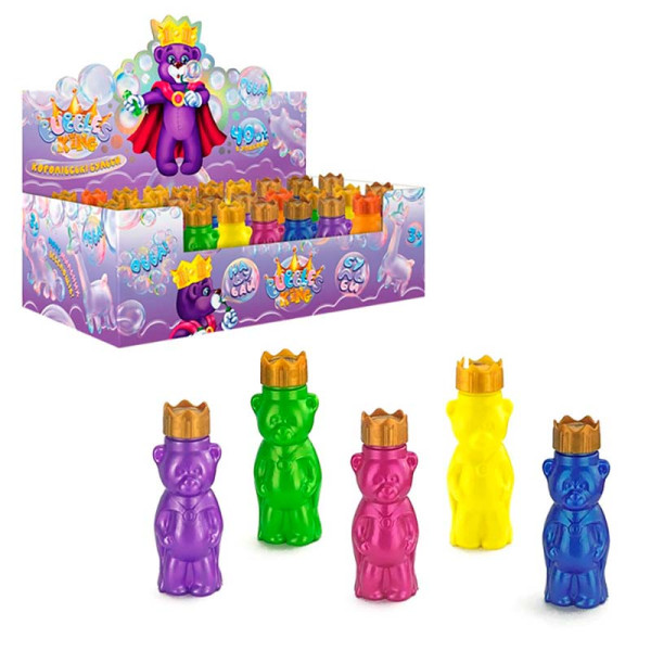Мильні бульбашки Danko Toys "Bubbles KING" 10 кольорів KBB-01-01U
