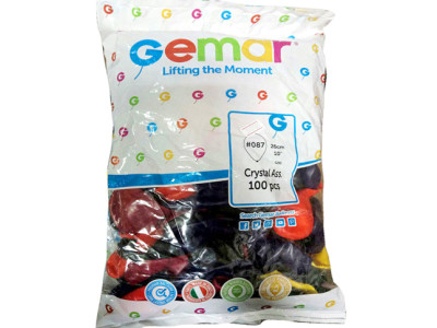 Куля латекс 10" кристал асорті G90 Куля латекс 10" кристал асорті G90