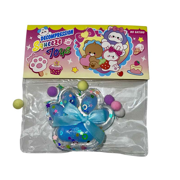 Лапки антистрес прозорі Paw-1_Blue Лапки антистрес прозорі Paw-1_Blue