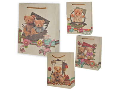 Пакет подарунковий "Ведмідь" Крафт 290923