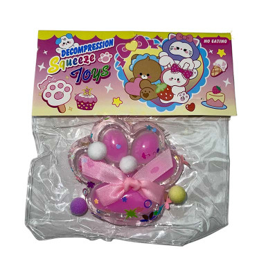 Лапки антистрес прозорі Paw-1_Pink