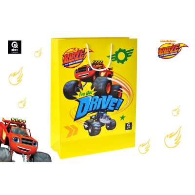 Подарунковий пакет qbee "Дора мандрівниця" паперовий L QB004-203