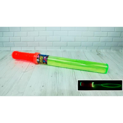 Паличка – меч мильні бульбашки що світиться у темряві червона ручка Р-2511