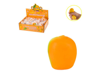 Іграшка антистрес манго-м'ялка в сітці 0613-21 Іграшка антистрес манго-м'ялка в сітці 0613-21