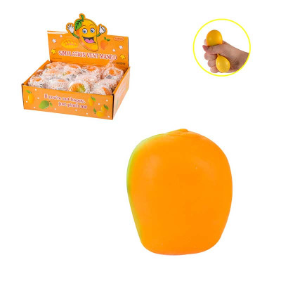Іграшка антистрес манго-м'ялка в сітці 0613-21