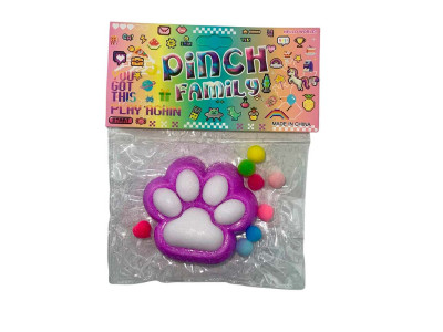 Лапка антистрес фіолетова з білим st-15 Лапка антистрес фіолетова з білим st-15