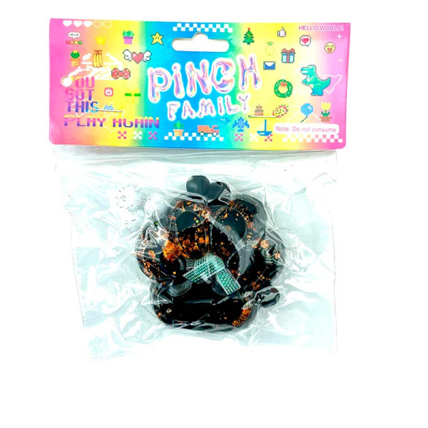 Лапки антистрес чорно-помаранчева st-56