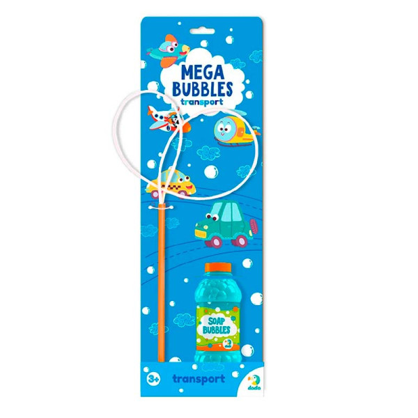 Мильні бульбашки DoDo Mega Bubbles Транспорт 450 мл 300246