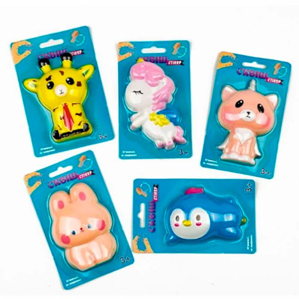 Сквіш-наклейка Vladi Toys Звірятка VT9001-01