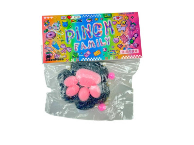 Лапки антистрес чорно-рожева st-67 Лапки антистрес чорно-рожева st-67