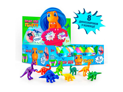 Іграшка Флаффі-лизун у яйці "Dino Egg" з динозавриком (140 80091-001 Іграшка Флаффі-лизун у яйці "Dino Egg" з динозавриком (140 80091-001