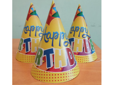 Набір День Народження Happу birthday (жовтий) ковпачок КТ03062002 Набір День Народження Happу birthday (жовтий) ковпачок КТ03062002