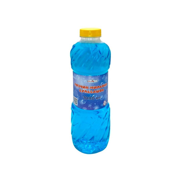 Розчин для мильних бульбашок Colorplast блакитний 1000 мл 3450_Blue