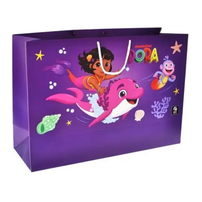 Пакет паперовий qbee XL "Дора мандрівниця" 50x35x17 см QB004-302