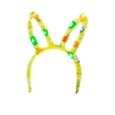 Обруч з вушками зайчика різнобарвний для дітей ears-c1_Yellow