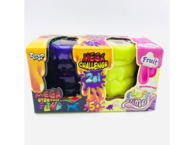 Вязка маса 2в1 "Mega Stretch Slime" та "Fluffy Slime" рос. FLS-03-01U