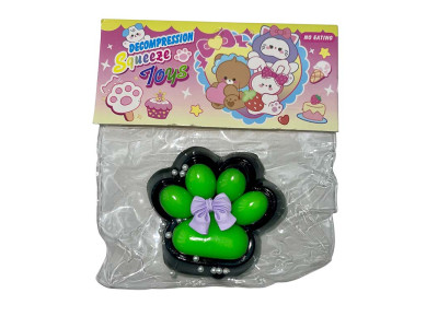 Лапки антистрес чорні Бантик Paw-3_Green