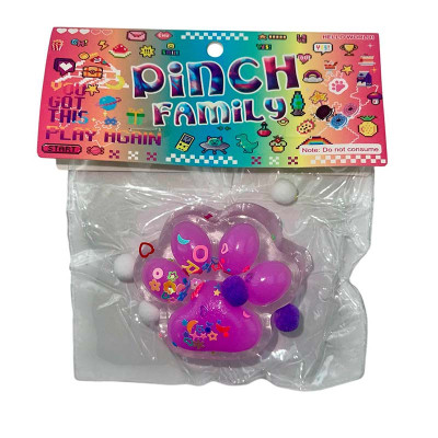 Лапки антистрес прозора з фіолетовим st-13 Лапки антистрес прозора з фіолетовим st-13