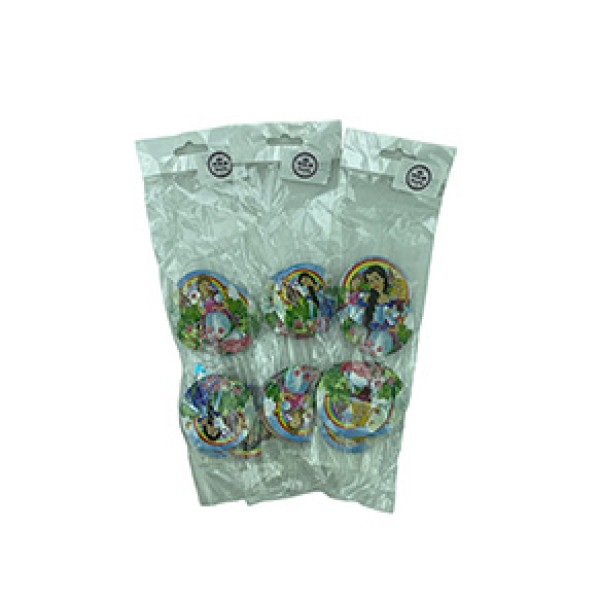 Соломинка для напоїв «Принцеса» 6шт 61040